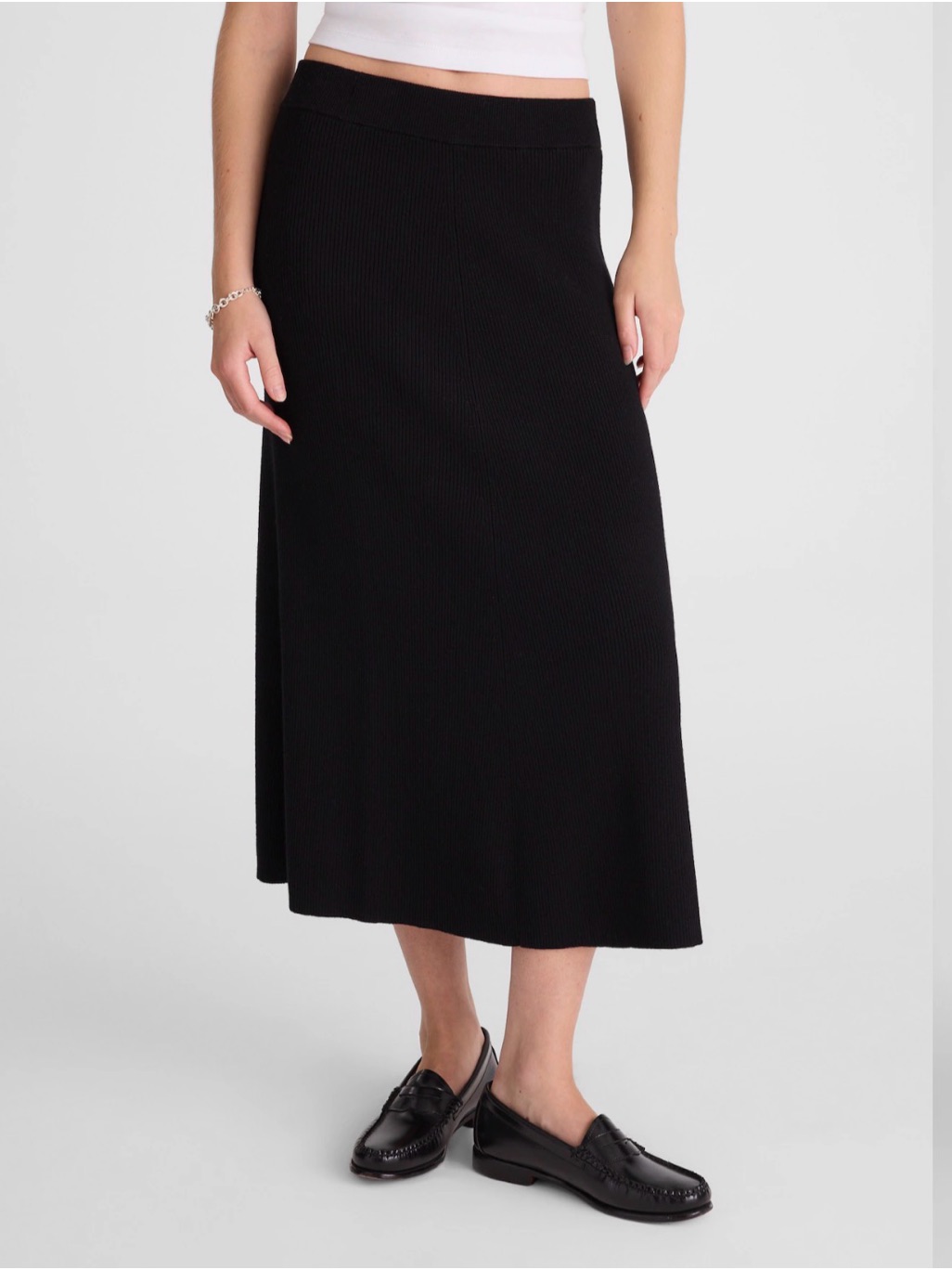 Madewell Merino Wool-Blend Maxi Skirt